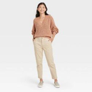 Women's High-Rise Utility Ankle Pants - A New Day 14